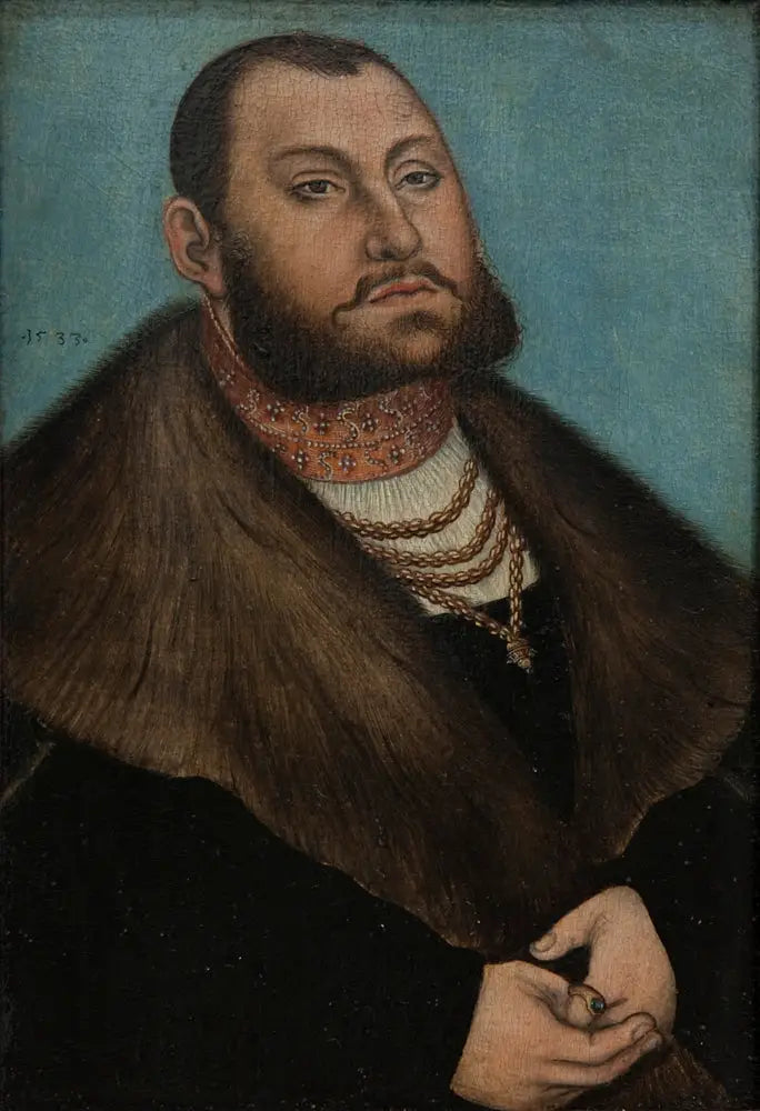 Portræt af vælgeren Jean Frédéric den Magnanime af Sachsen (1503-1554) - Lucas Cranach den Ældre