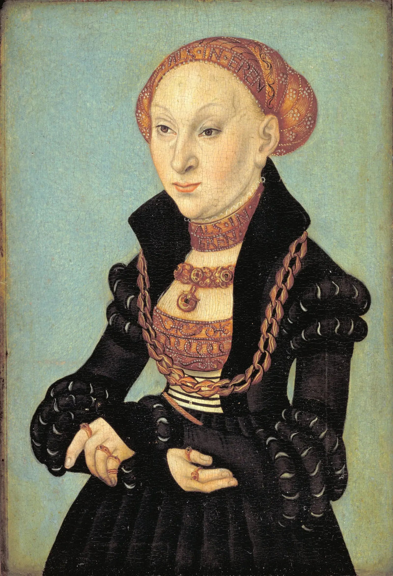 Portræt af elektriker Sibylle af Sachsen (1510-1569) - Lucas Cranach den Ældre