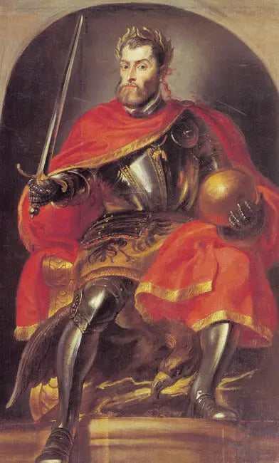 Kejser Charles V portræt (Pompa Introitus Ferdinandi), 1634-1635 - Peter Paul Rubens