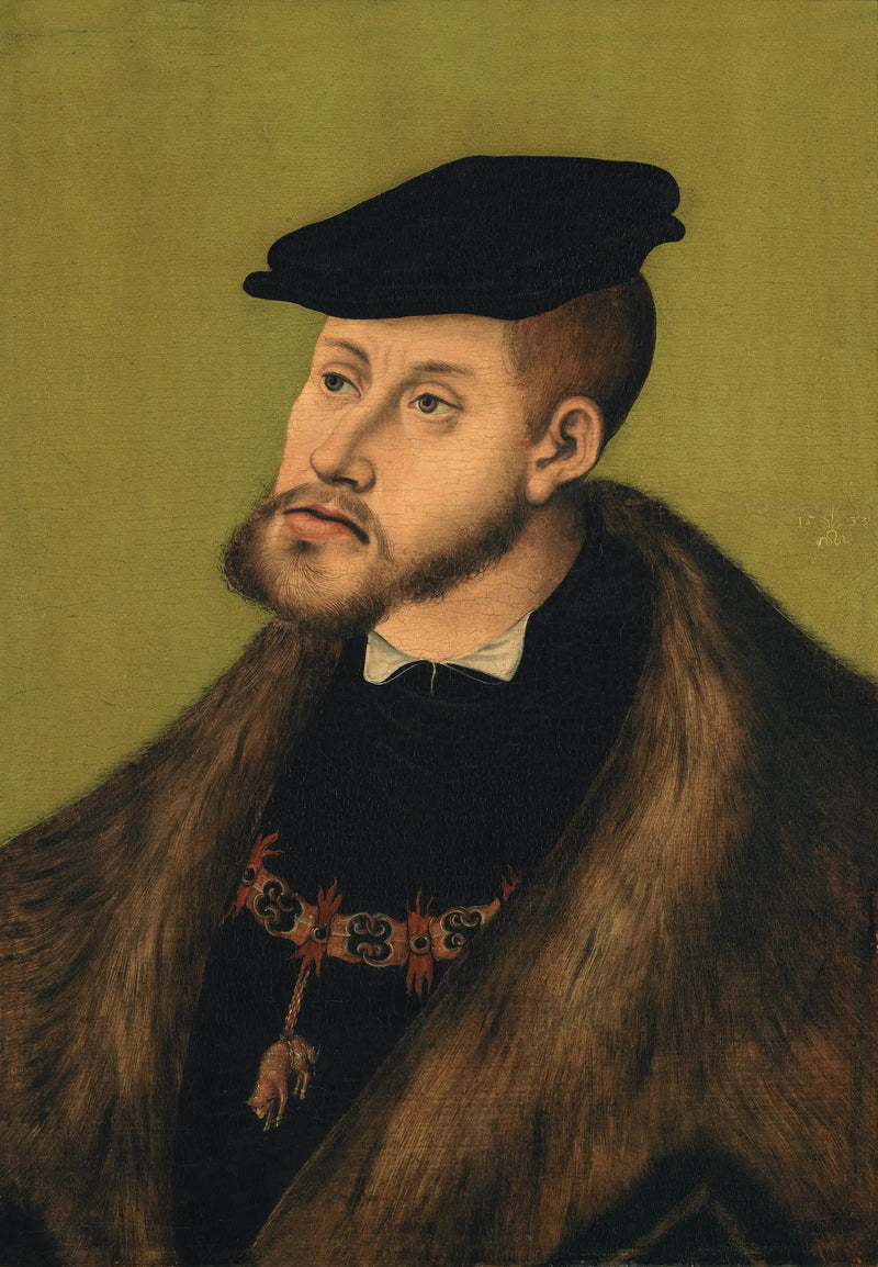 Kejser Charles V's portræt - Lucas Cranach den Ældre