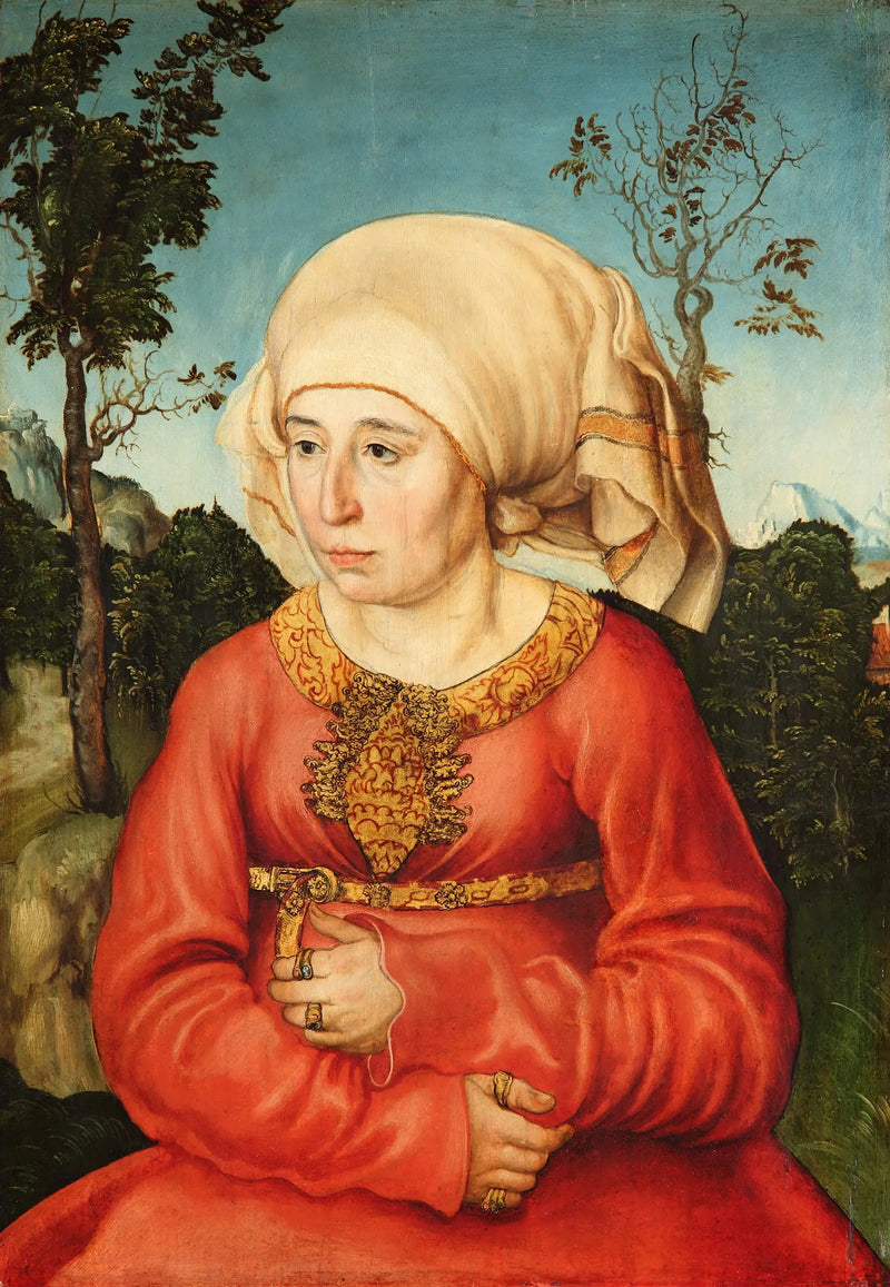 Portræt af en jurists hustru - Lucas Cranach den Ældre