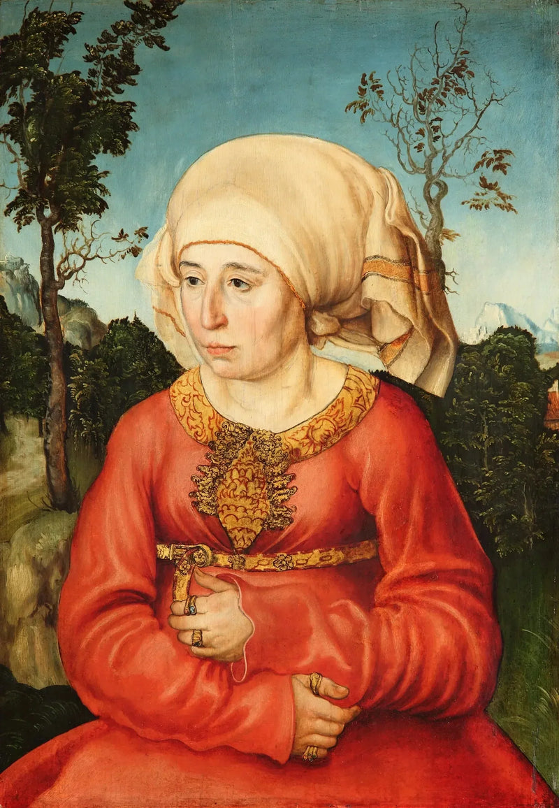 Portræt af en jurists hustru - Lucas Cranach den Ældre