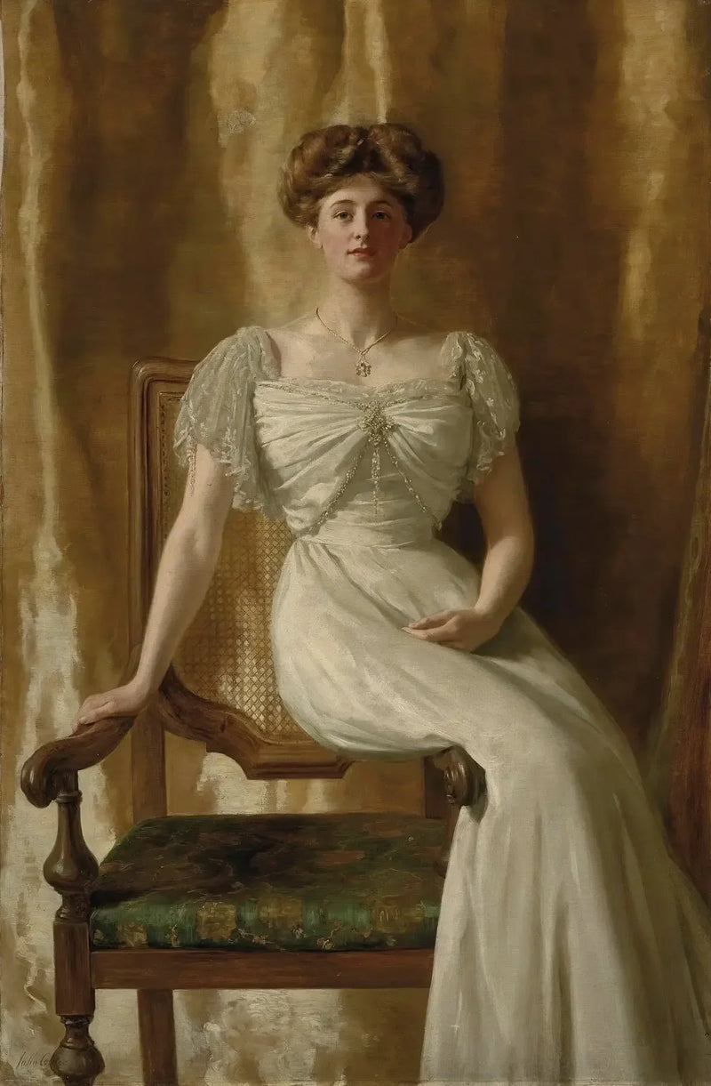 Portræt af den ærede fru Harold Ritchie - John Collier