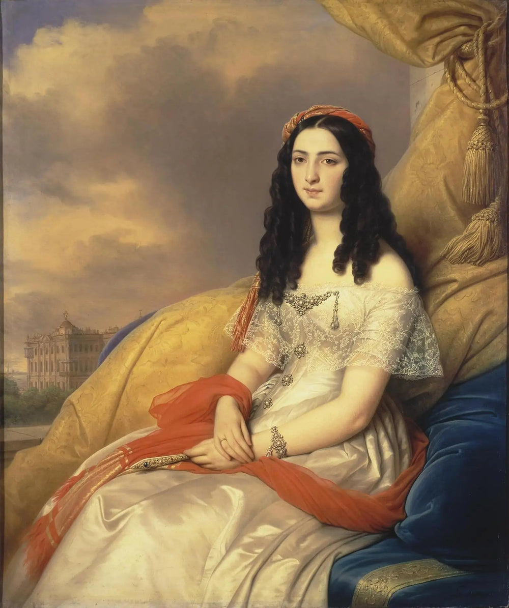 Portrait de la comtesse d'Ash - Charles de Steuben image 1 reproduction réalisée par Alpha Reproduction