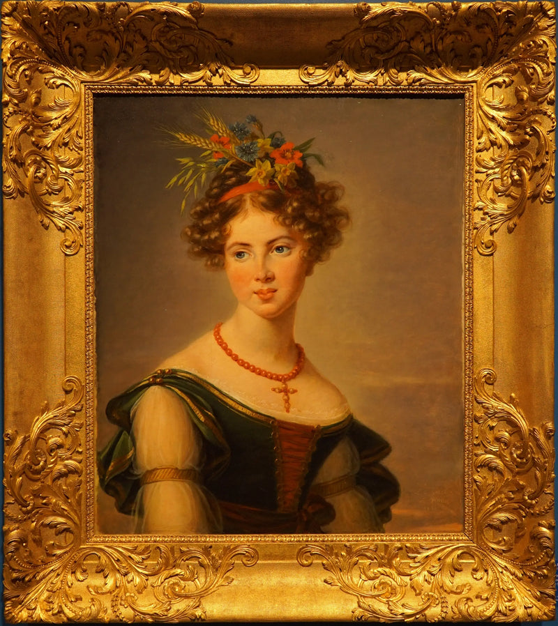 Portræt af grevinde Joséphine Mathilde Henriette Caroline de Baussancourt, née Bernard de Sassenay - Élisabeth Vigée Le Brun