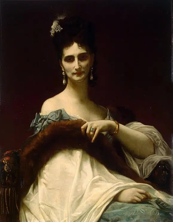 Portræt af grevinde de Koller (født Maria Riznich) - Alexandre Cabanel