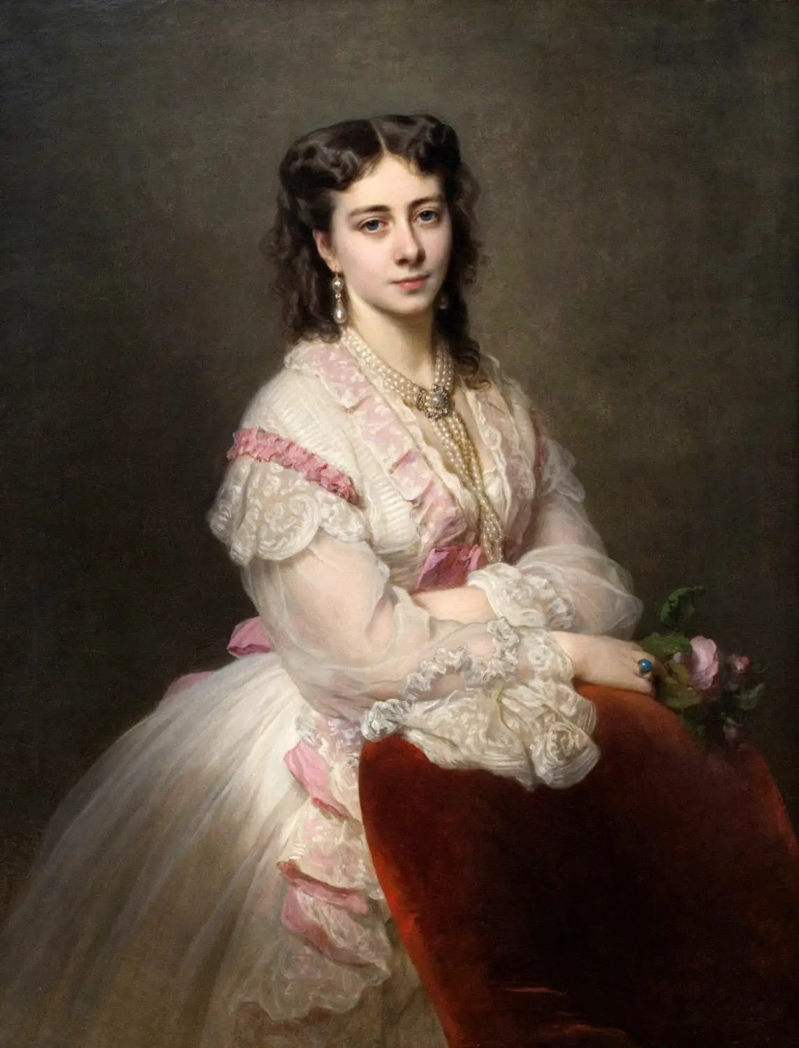 Portrait de la comtesse Marie Branicka de Bialacerkiew [née princesse Sapieha] - Franz Xaver Winterhalter - Alpha