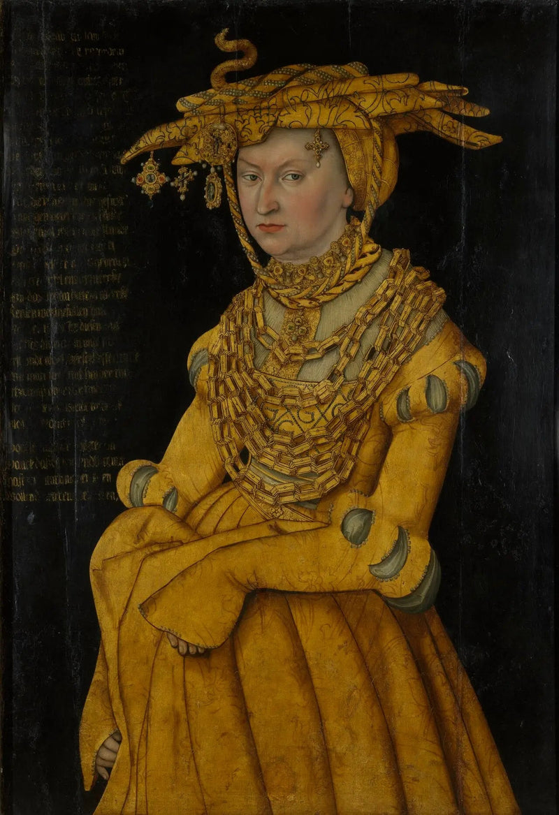 Portræt af hertuginde Catherine af Sachsen - Lucas Cranach den Ældre