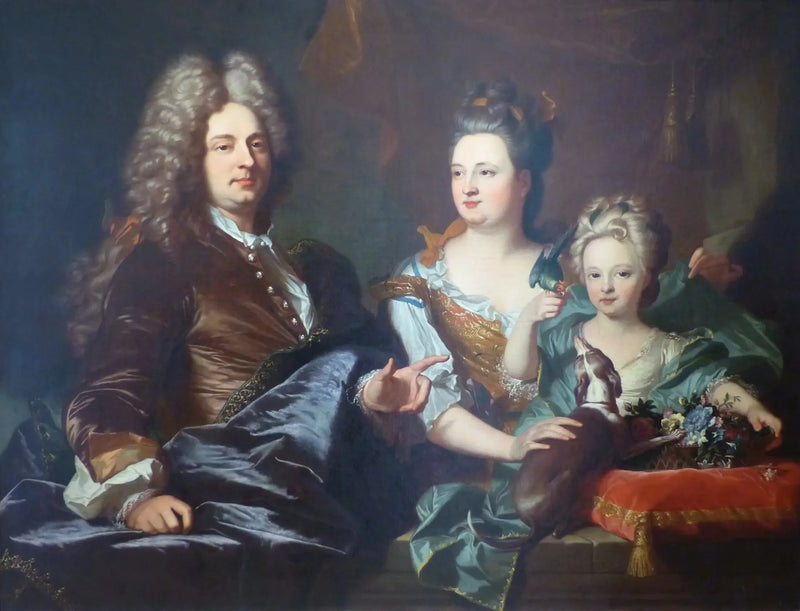 Portræt af familien Le Juge - Hyacinthe Rigaud