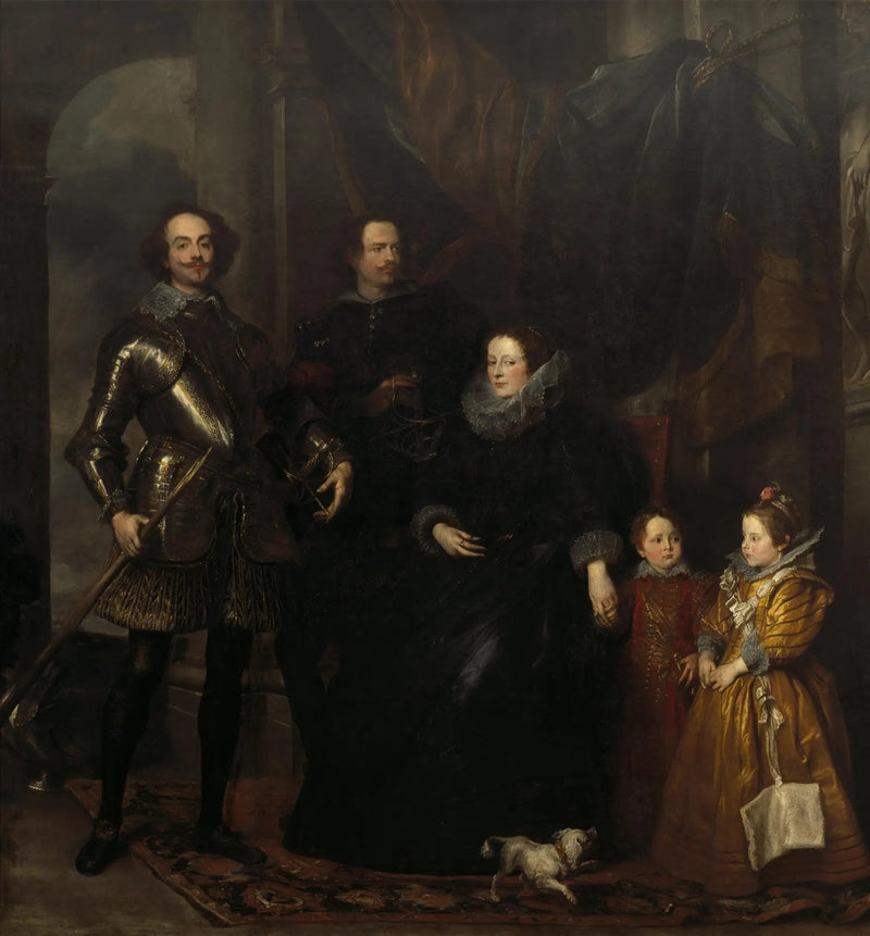 Portrait af familien Lomellini - Antoine van Dyck
