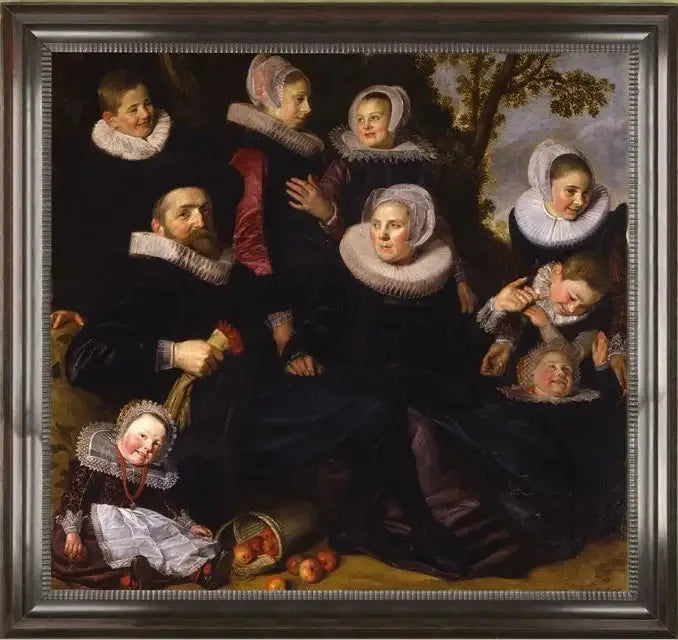 Portrait af familien Van Campen i et landskab (fragment til venstre) - Frans Hals