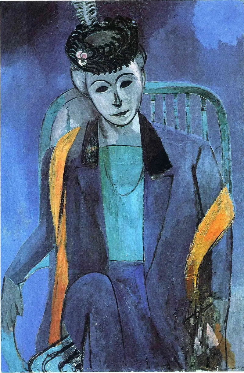 Portræt af kunstnerens kone - Henri Matisse