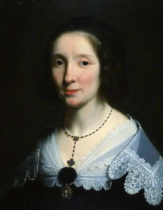 Portræt af kunstnerens kvinde - Philippe de Champaigne