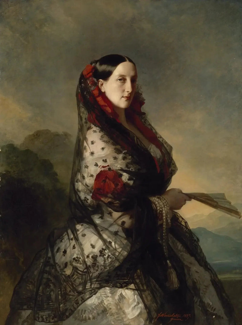 Portræt af storhertuginde Maria Nikolaïevna - Franz Xaver Winterhalter