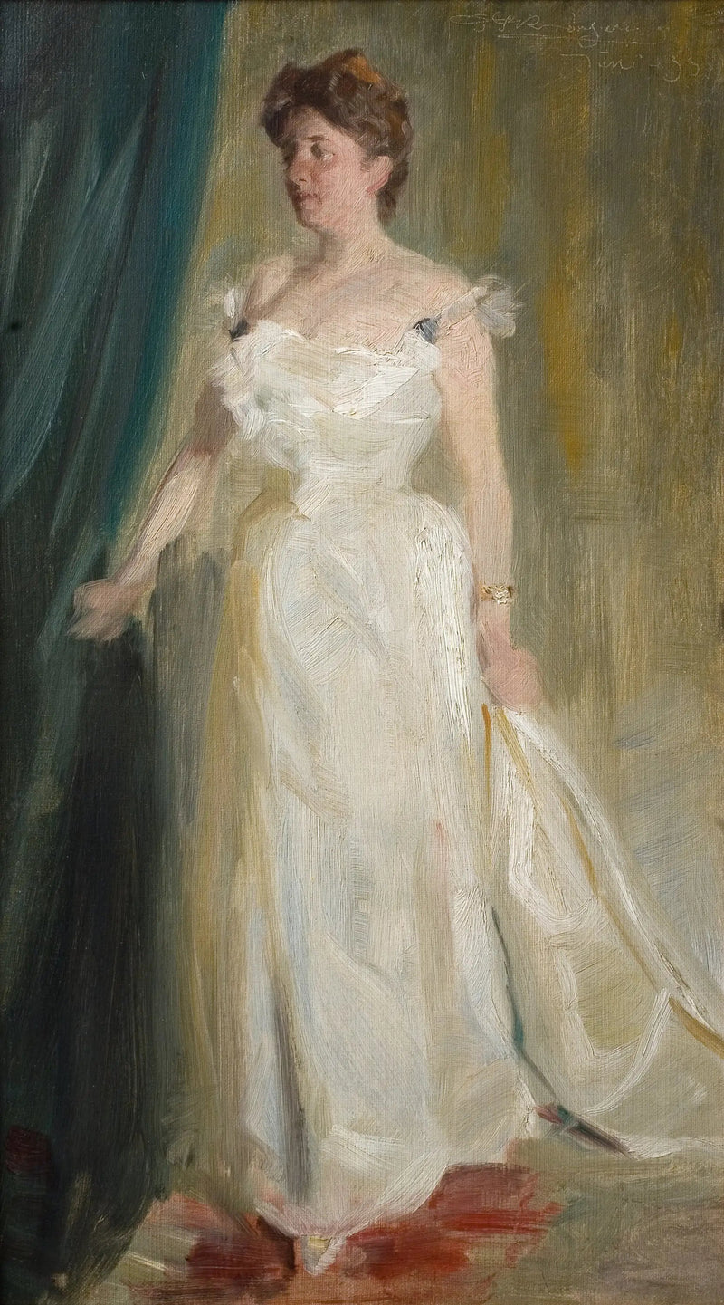 Portrait af lensgrevinde Lillie Suzanne Raben-Levetzau - Peder Severin Krøyer