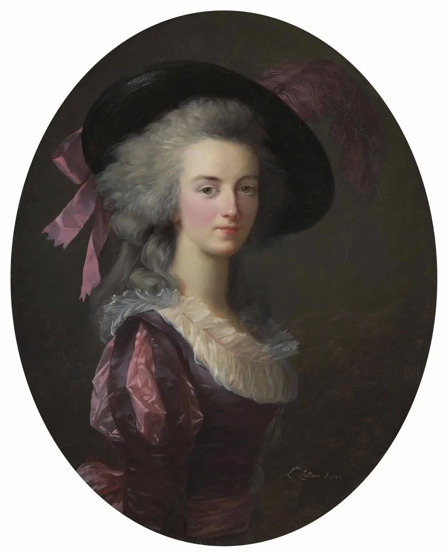 Portrait af Maréchal-Countess af Mailly, født Blanche Charlotte Marie Félicité de Narbonne Pelet - Élisabeth Vigée Le Brun