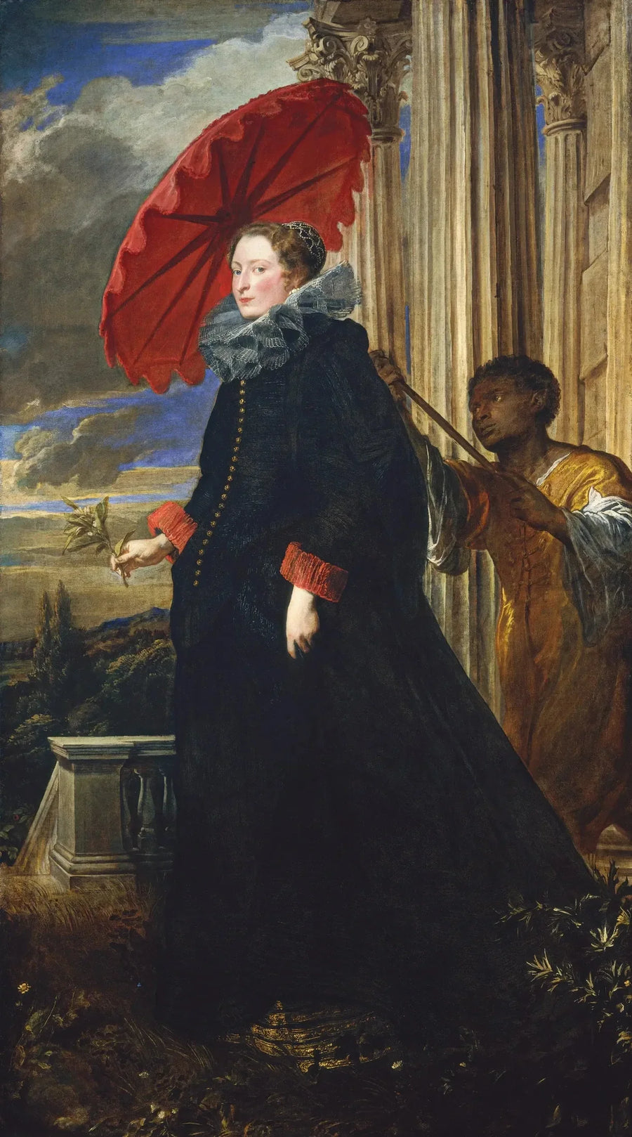 Portræt af marchioness Elena Grimaldi Cattaneo - Antoine van Dyck
