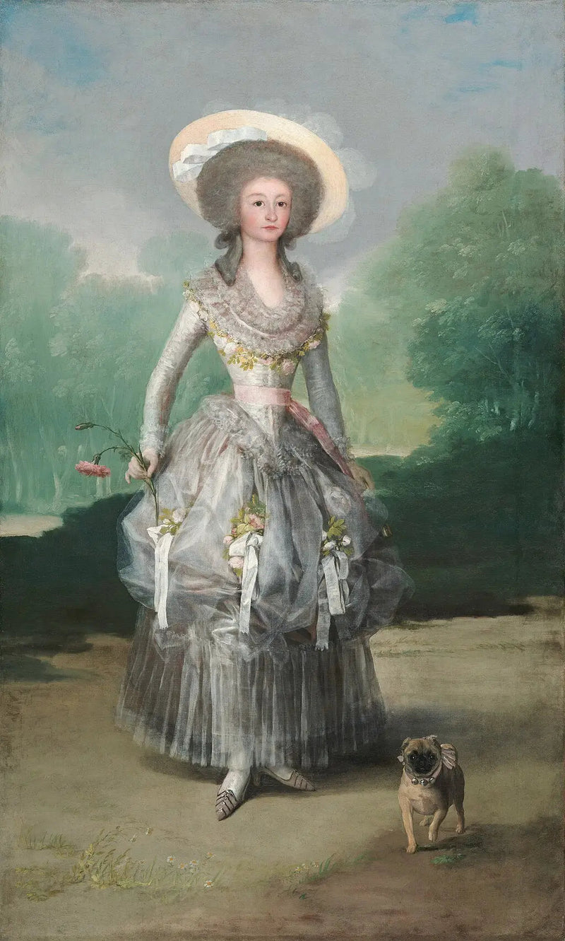 Portræt af marquise de Pontejos - Francisco de Goya