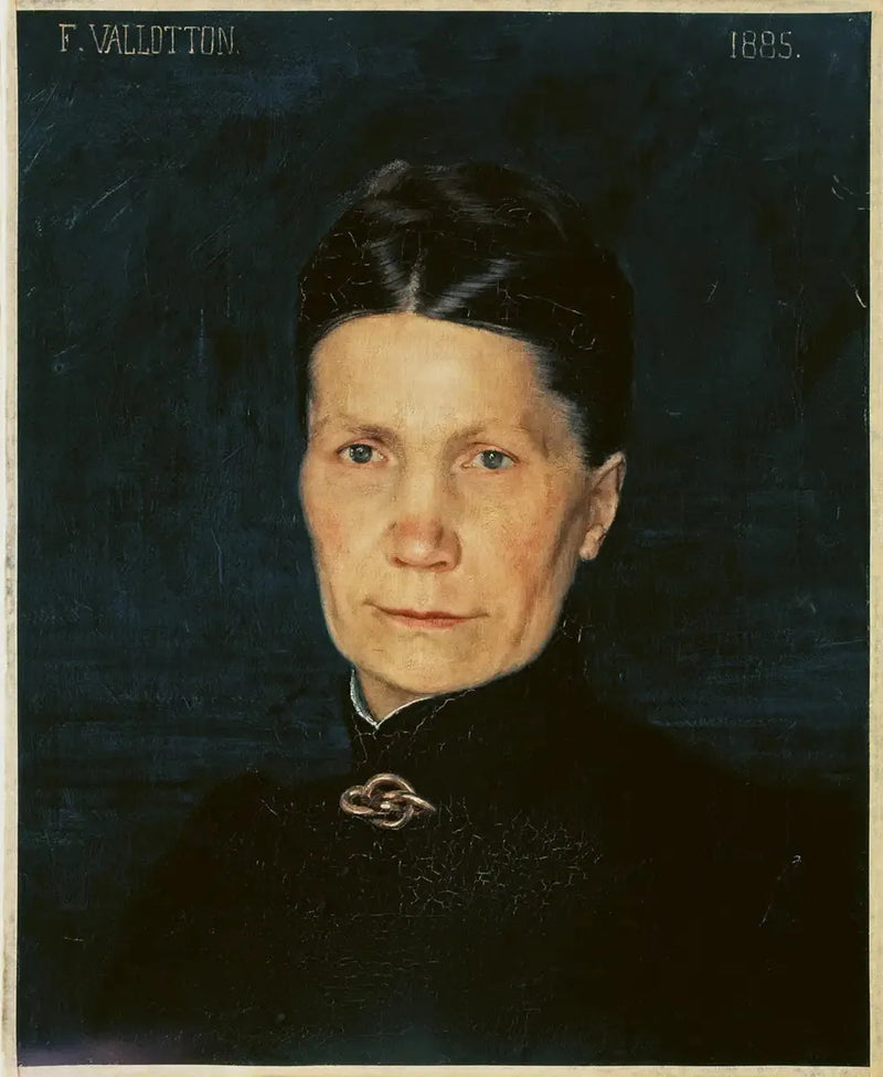 Portræt af kunstnerens mor - Félix Vallotton