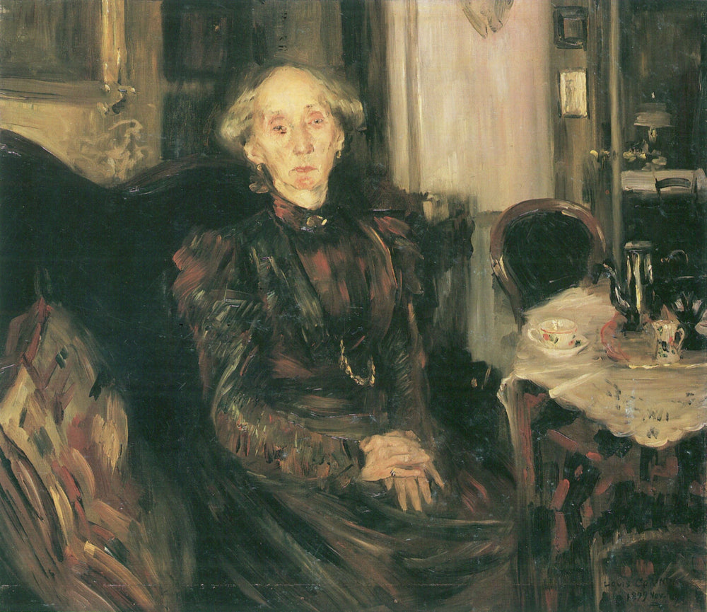 Portrait de la mère Rosenhagen - Lovis Corinth image 1 copie de tableau peinte à la main