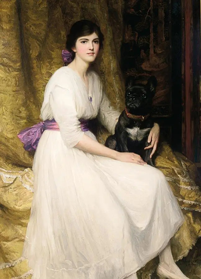 Portræt af kunstnerens niece, Dorothy - Frank Bernard Dicksee