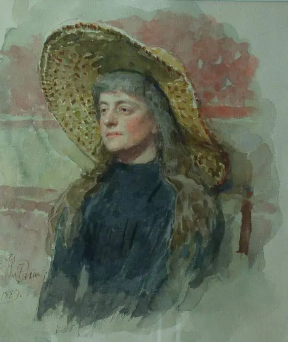 Portræt af maleren Elizabeta Nikolayevna Zvantseva - Ilya Repin