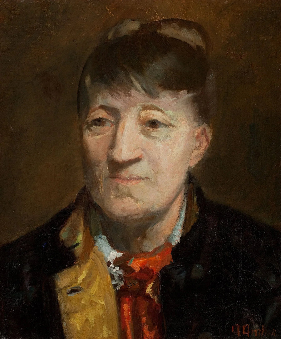 Portræt af den norske maler Kitty Kielland. - Anna Ancher