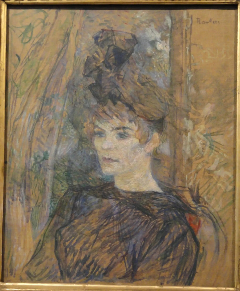 Portræt af maleren Suzanne Valadon - Henri de Toulouse-Lautrec