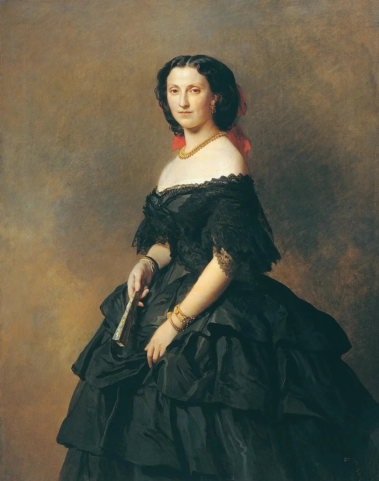 Portrait de la princesse Élisabeth Alexandrovna Baryatinskaya - Franz Xaver Winterhalter image 1 tableau peint à l’huile sur toile
