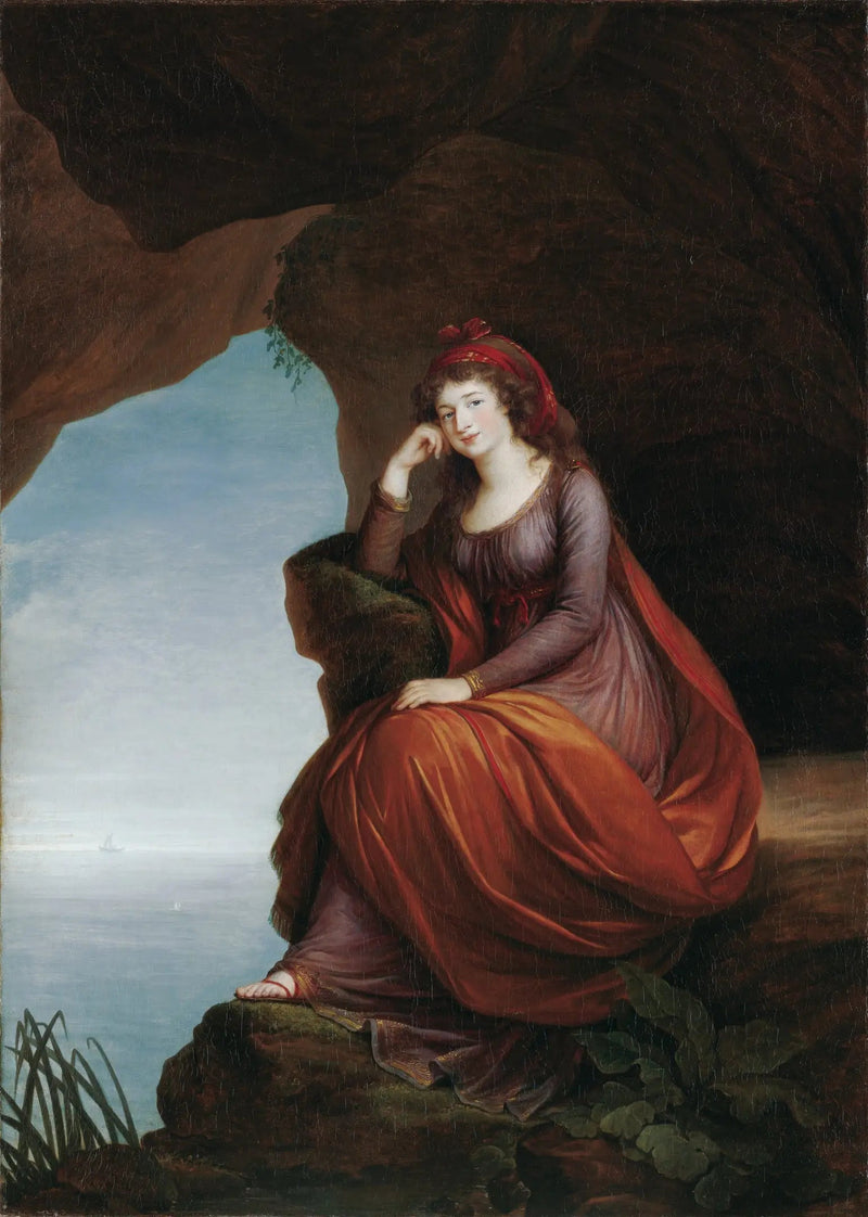 Portræt af prinsesse Hermenegilde von Esterházy (1769-1845), født Liechtenstein, i Ariadne på Naxos - Élisabeth Vigée Le Brun