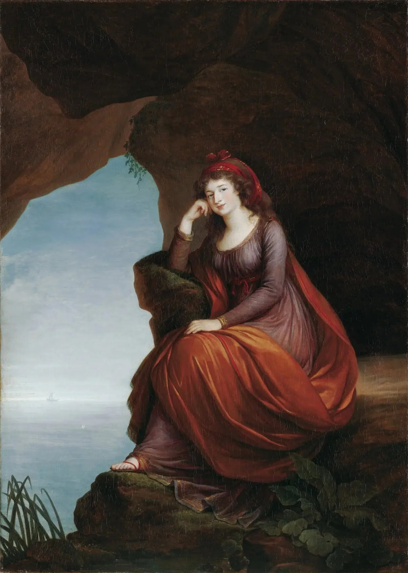 Portræt af prinsesse Hermenegilde von Esterházy (1769-1845), født Liechtenstein, i Ariadne på Naxos - Élisabeth Vigée Le Brun