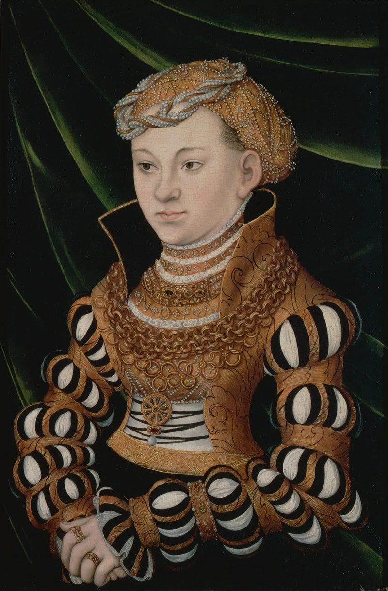 Portræt af prinsesse Marguerite af Sachsen - Lucas Cranach den Ældre