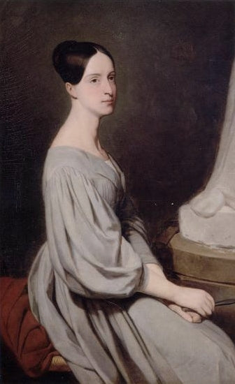 Portræt af prinsesse Marie d'Orléans (1813-1839), hertuginde af Wurtemberg - Ary Scheffer