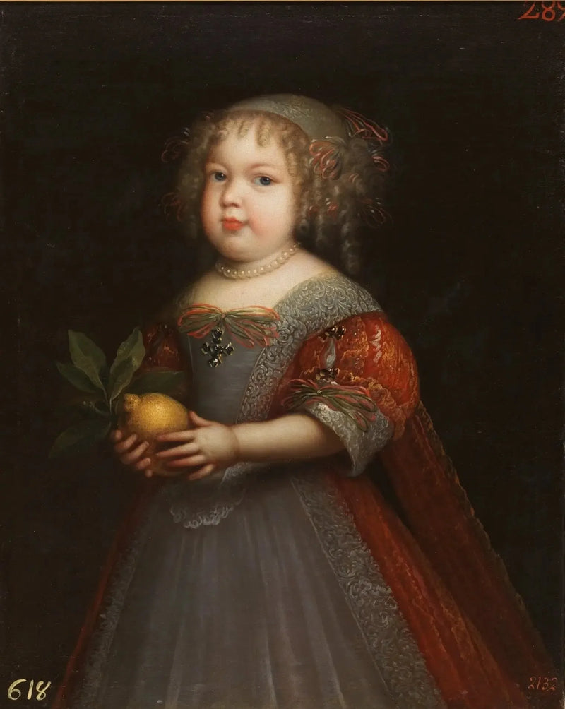 Portræt af prinsesse Marie-Thérèse af Frankrig (1667-1672) - Jean Nocret