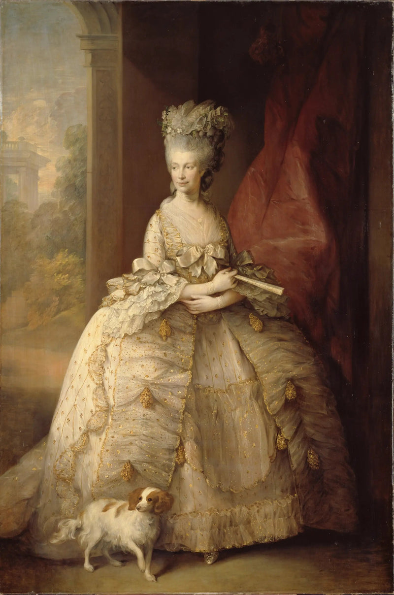 Portræt af dronning Charlotte af England - Thomas Gainsborough