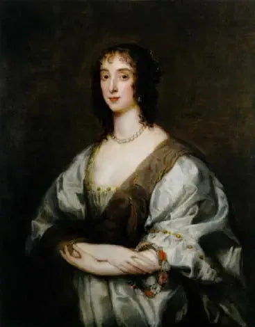 Dronning Henrietta Maria-portræt - Antoine van Dyck