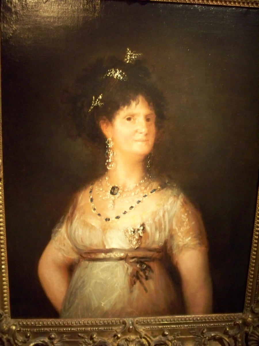 Portræt af dronning Marie-Louise af Spanien - Francisco de Goya