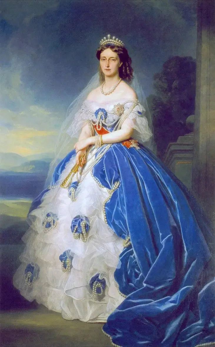 Portræt af dronning Olga af Württemberg (1822-1892) - Franz Xaver Winterhalter