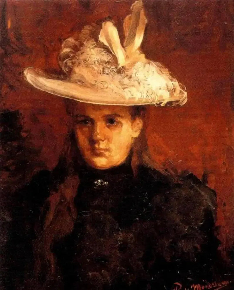 Portræt af dronning Wilhelmine (1880-1962) som prins - Piet Mondrian