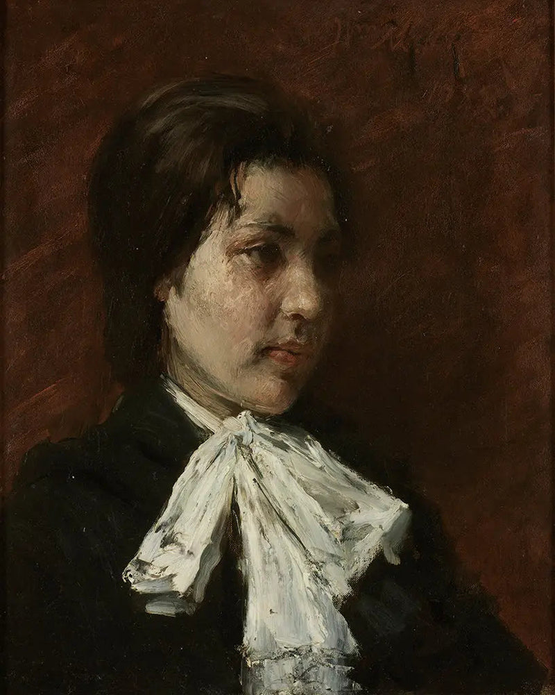 Portræt af hovedet - William Merritt Chase