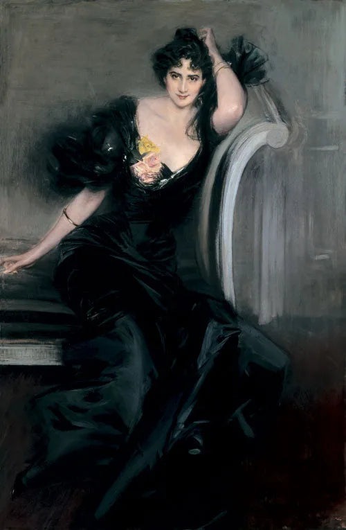 Portræt af Lady Colin Campbell, født Gertrude Elisabeth Blood - Giovanni Boldini