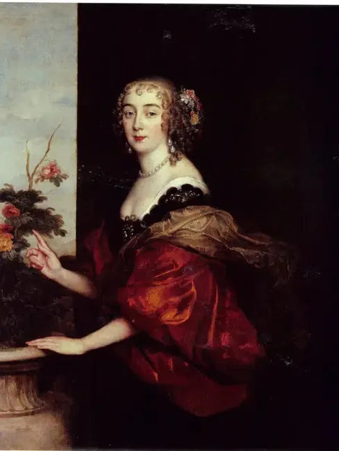 Portrait af Lady Dorothy Sidney, Lady Spencer, grevinde af Sunderland (1617-1684) - Antoine van Dyck
