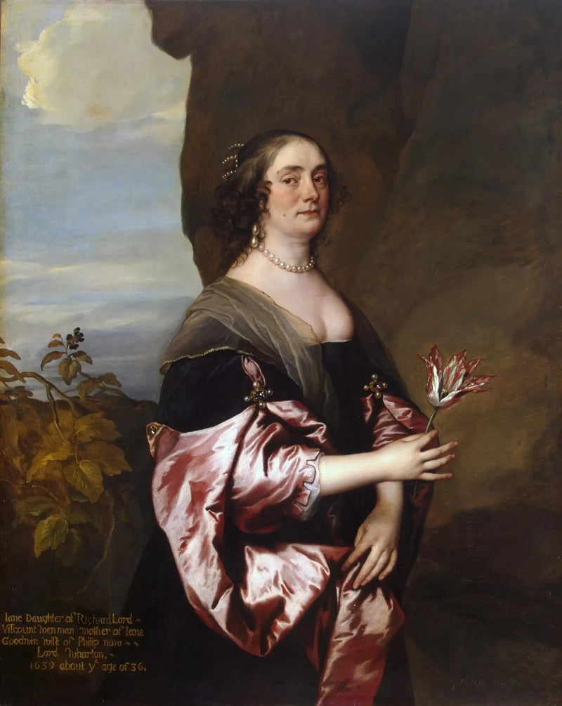 Lady Jane Goodwin-portræt - Antoine van Dyck
