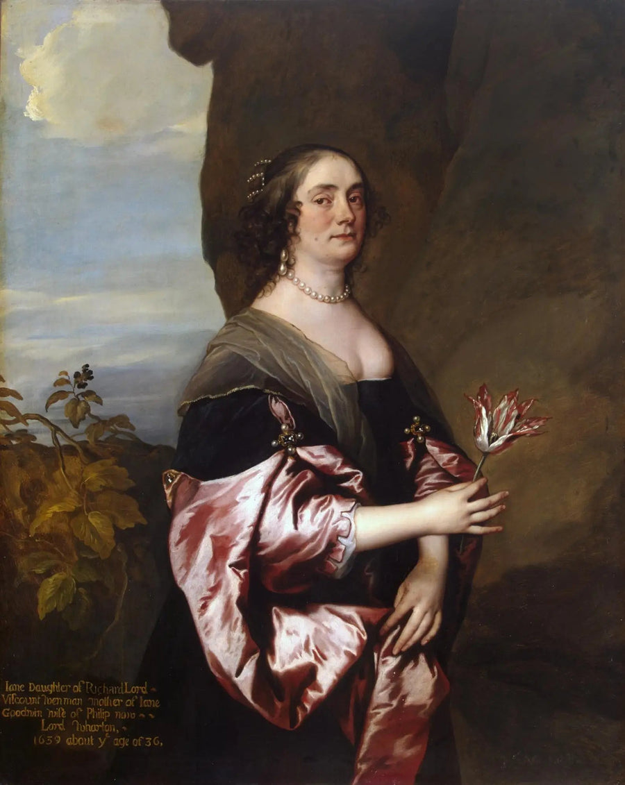 Lady Jane Goodwin-portræt - Antoine van Dyck