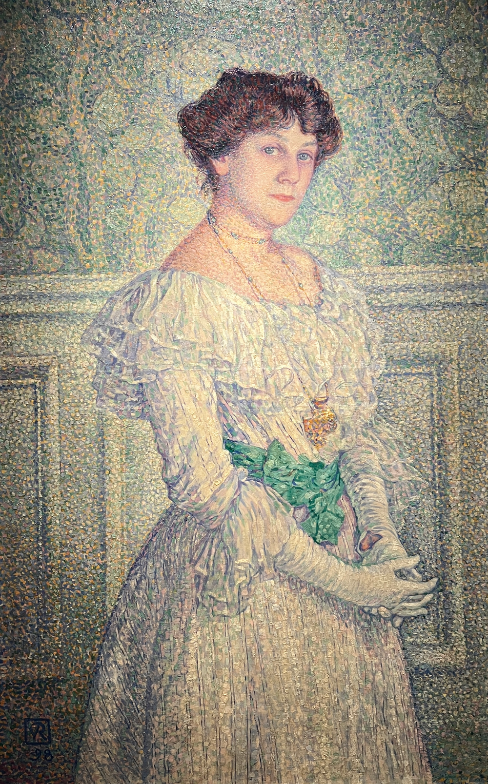 Portrait de Laure Flé - Théo van Rysselberghe image 1 tableau peint à l’huile sur toile