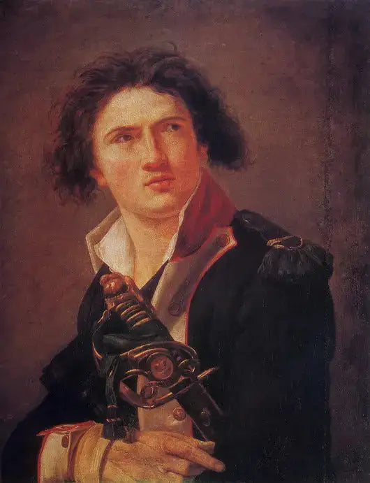 Portræt af Lazare Hoche - Jacques-Louis David