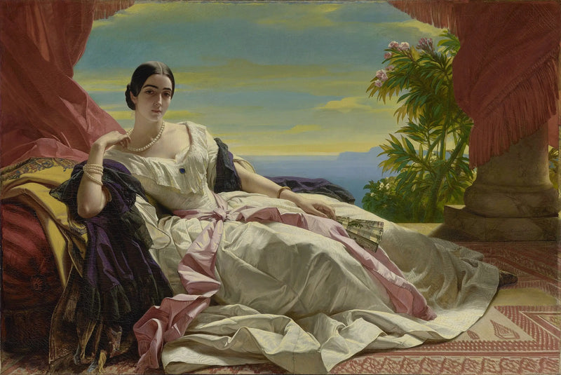 Portrait de Léonilla, prinsesse af Sayn-Wittgenstein-Sayn - Franz Xaver Winterhalter