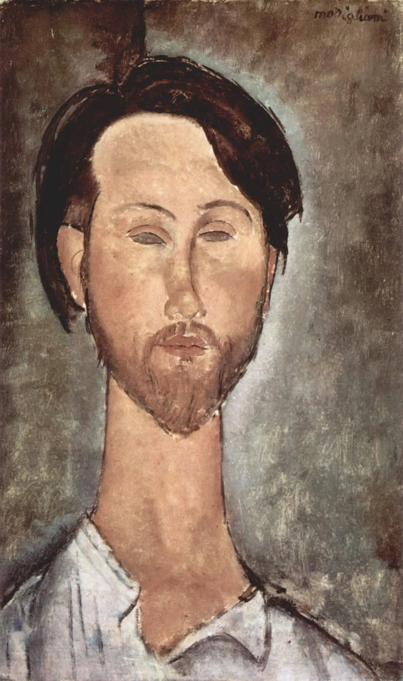Portræt af Léopold Zborowski - Amedeo Modigliani