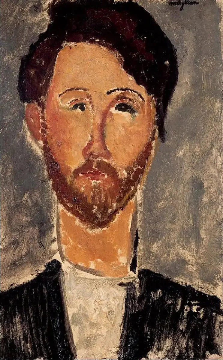 Portræt af Léopold Zborowski - Amedeo Modigliani