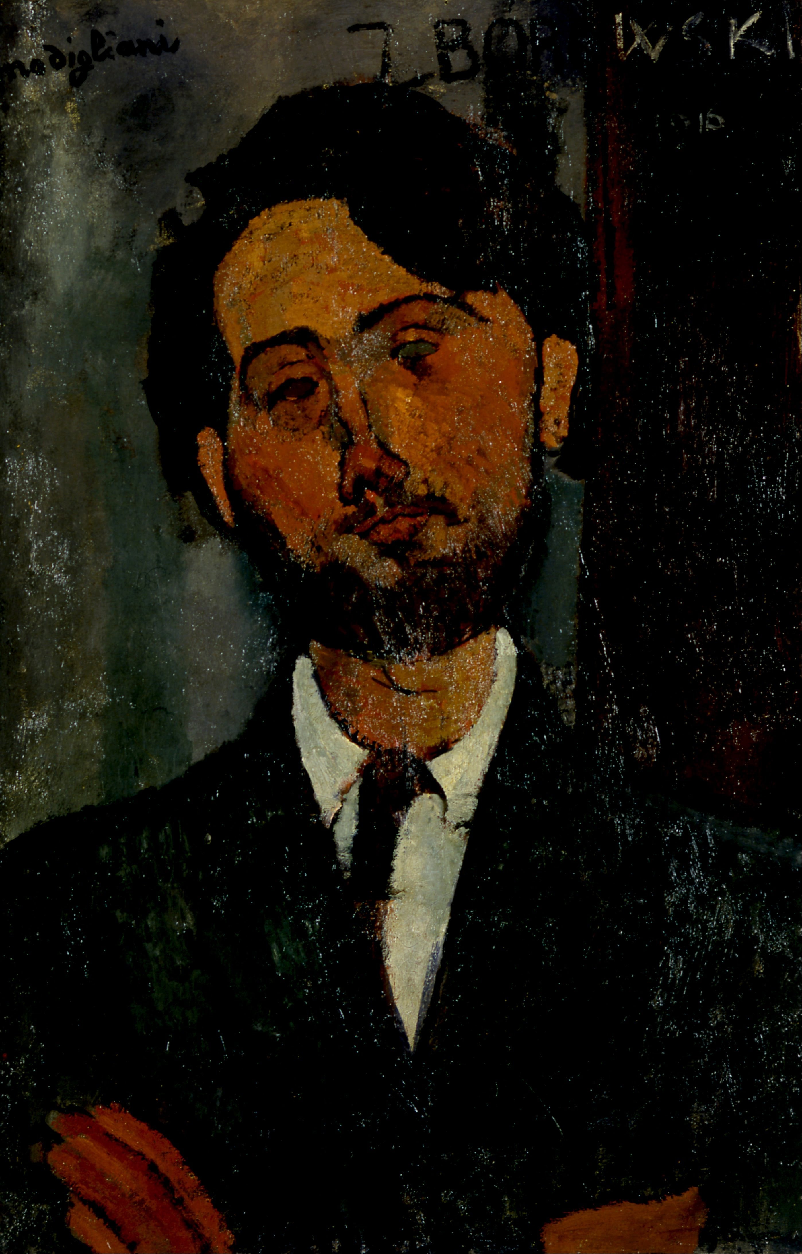 Reproduction du tableau « Portrait de Léopold Zborowski - Amedeo Modigliani » par Alpha Reproduction en peinture à l’huile